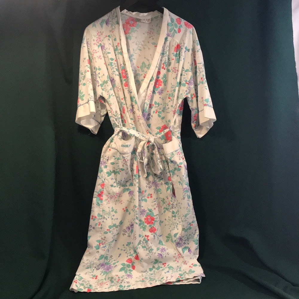 Adolfo Classics Floral Night Gown Cover Up